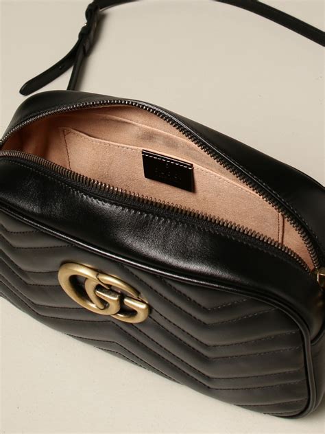 borse tipo gucci nera in pelle|Gucci borse.